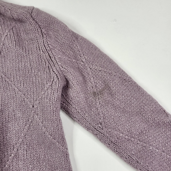 Everlane Lavender Purple Diamond Stitch Cloud Sweater sz S - Picture 6 of 6